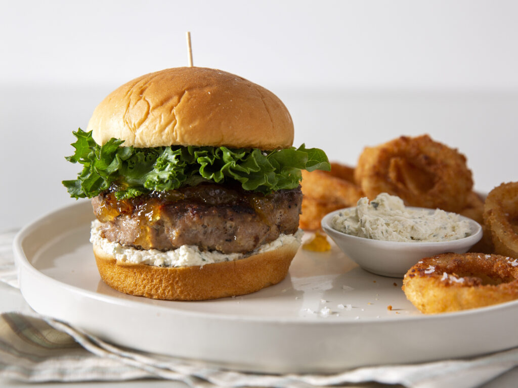 Fig-and-Cheese Turkey Burgers