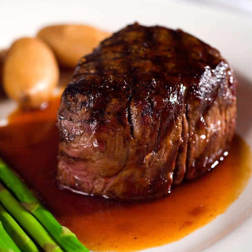 Filet-of-Beef Wrapped In Parchment with Sauce Bearnaise and Braised Spinach