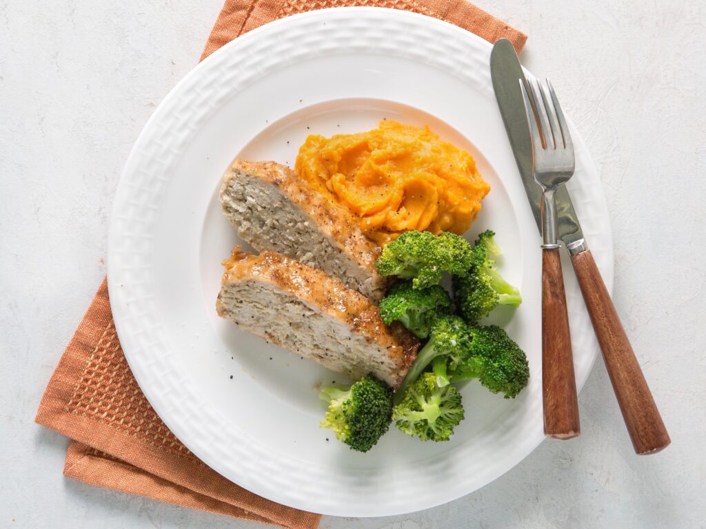 Sweet Glazed Turkey Meat Loaf