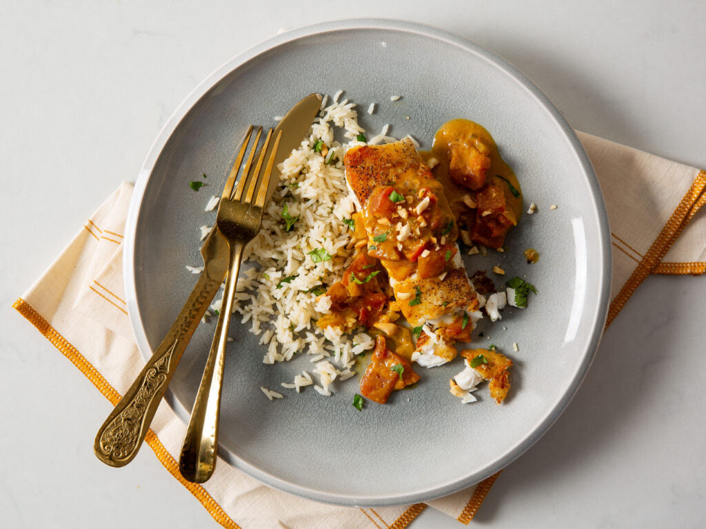 Grouper with Curry Sauce
