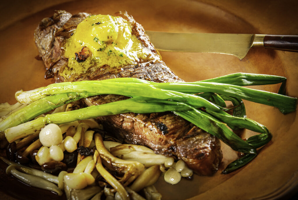New York Steak with Miso Butter
