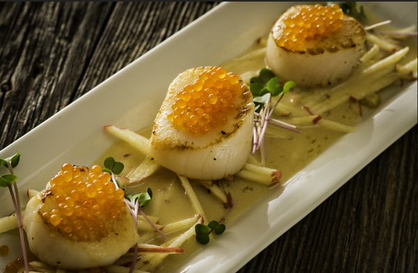 Seared Scallops with Sautéed Apples