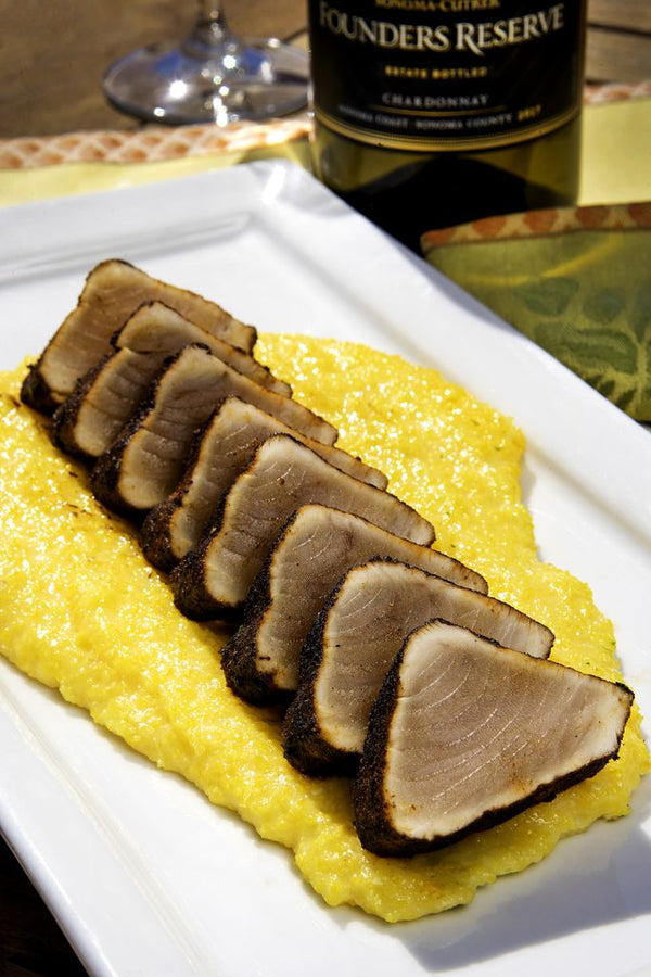 Albacore Tuna Loin and Creamy Polenta