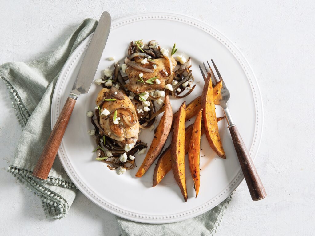 Balsamic-Blue Cheese Chicken