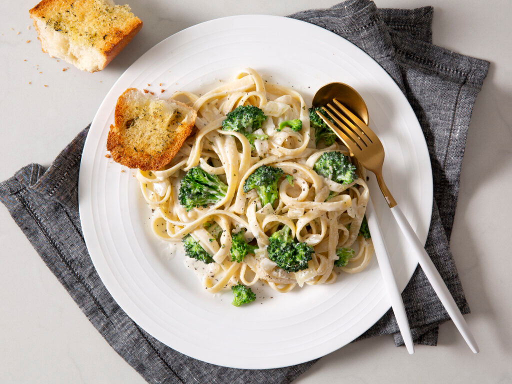 Broccoli-Cheese Fettuccine