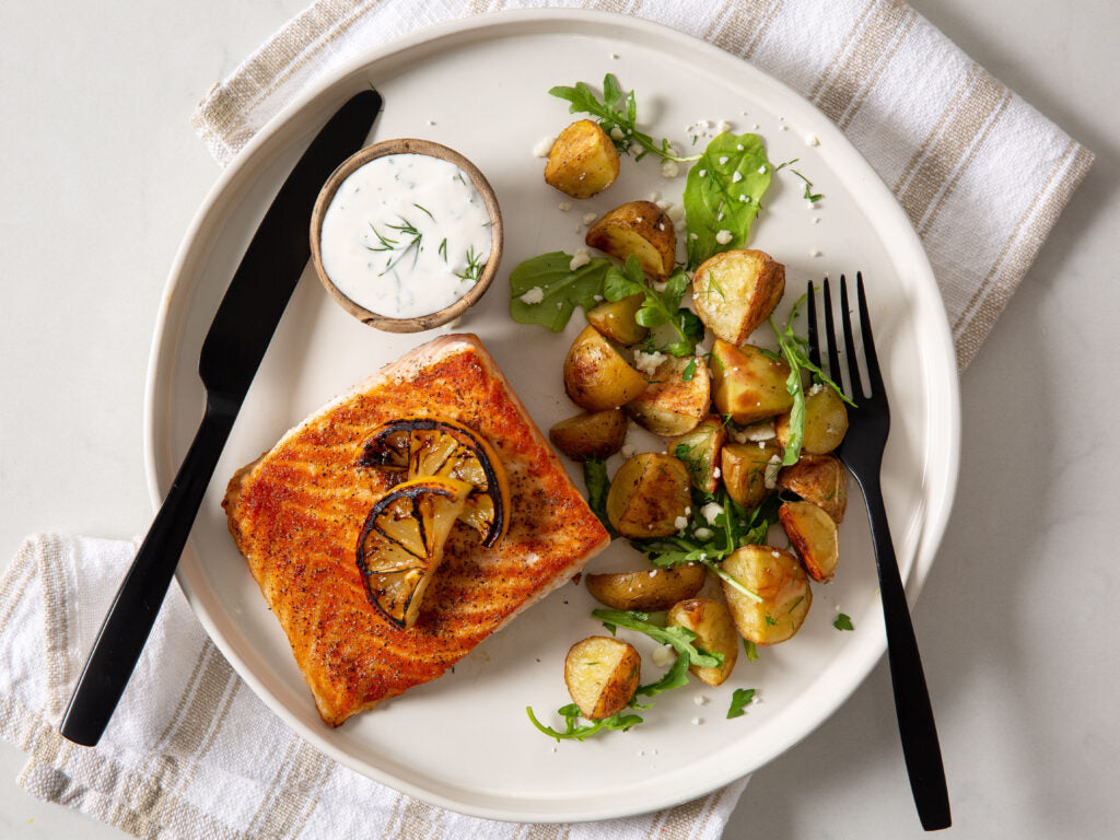 Charred Lemon Salmon
