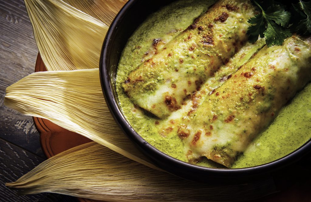 Enchiladas Suizas de Pava