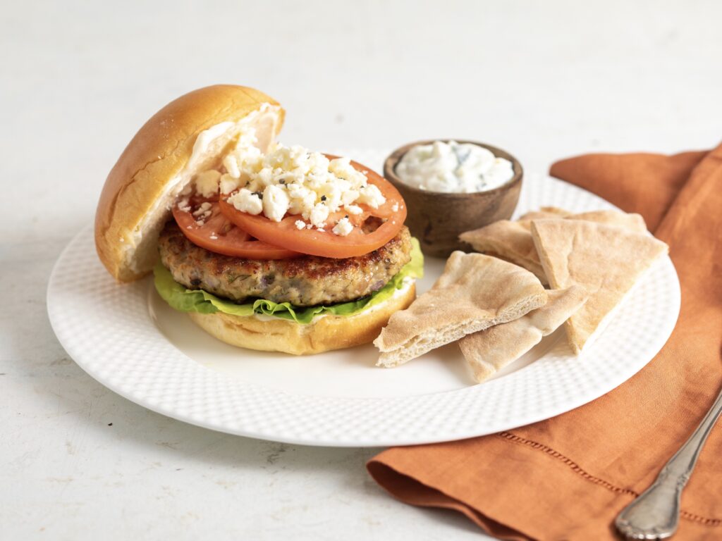 Greek Chicken Burgers