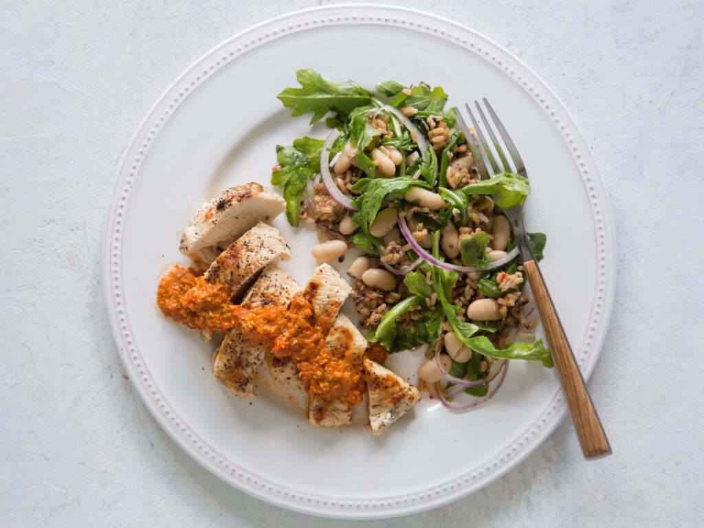 Pistachio Romesco Grilled Chicken