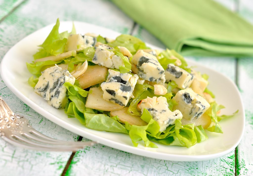 Salad of Frisée, Apples, Blue Cheese and Bacon