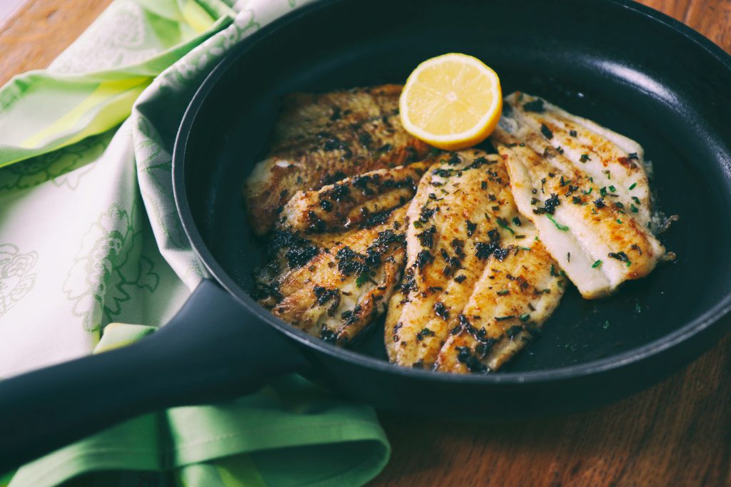 Pan Roasted Halibut in Spicy Coconut Broth
