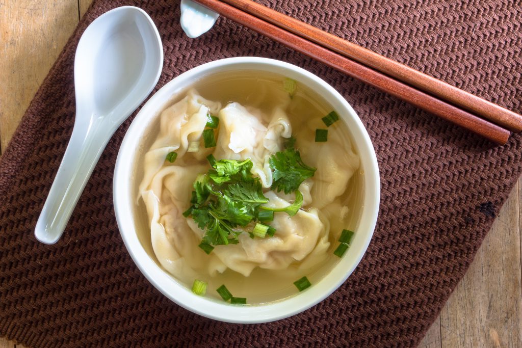 Shrimp and Chicken Won Ton Soup
