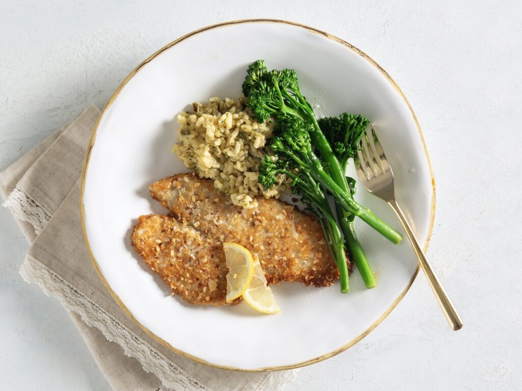 Almond Crusted Flounder