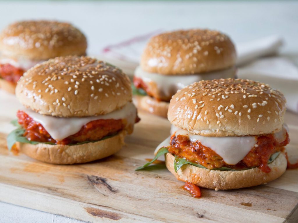 Chicken Parmesan Burgers