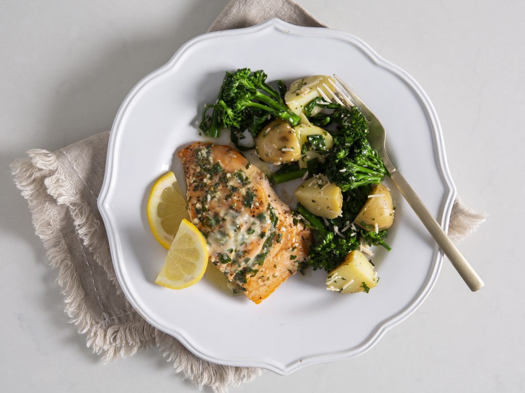 Garlic Butter Grilled Salmon