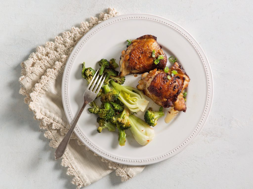 Ginger-Sesame Grilled Chicken Thighs