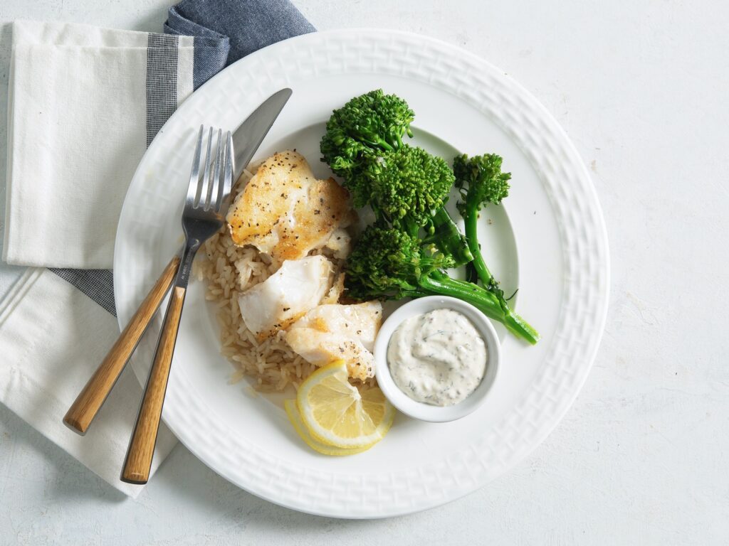 15-Minute Grouper with Dill Sauce