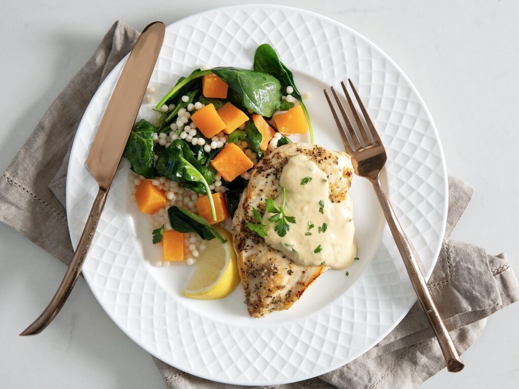 Lemon Hummus Chicken