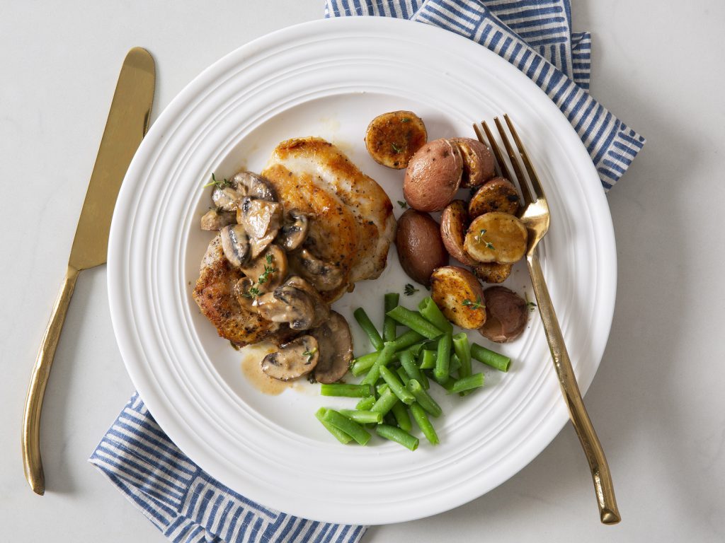 Mushroom-Garlic Chicken