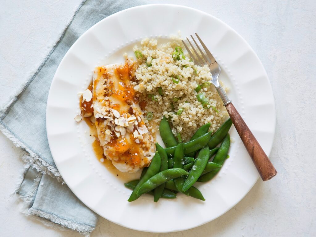 Skillet Ginger and Apricot Cod