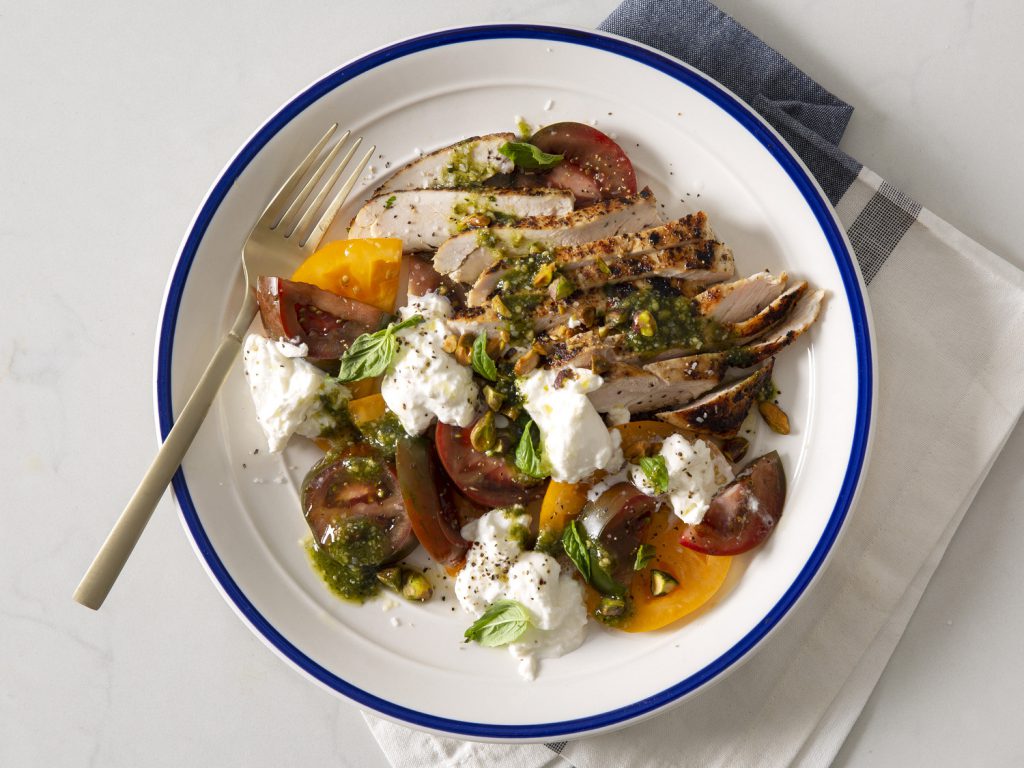 Summer Tomato Chicken and Burrata