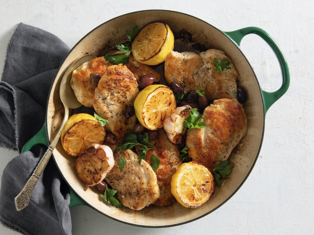 One Pot Greek Lemon-Garlic Chicken