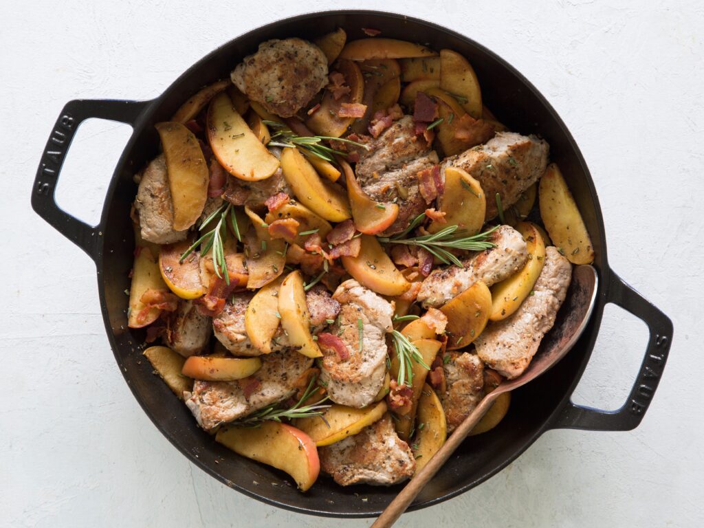 Bacon and Apple Pork Medallions