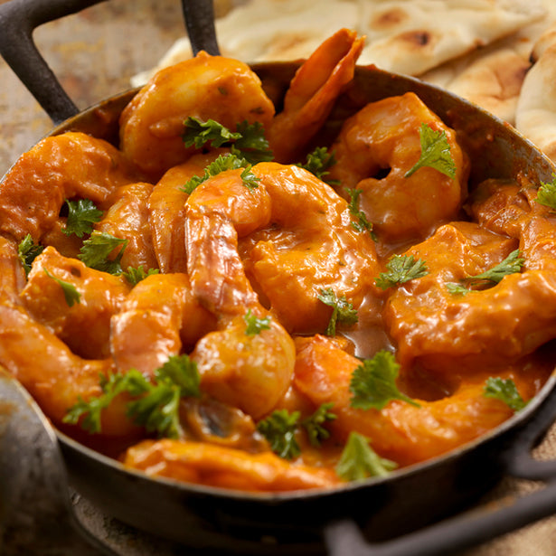 Curried Shrimp With Crème Fraîche