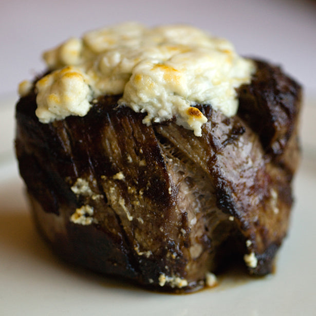 Filet-of-Beef with Cambozola and Creamed Spinach