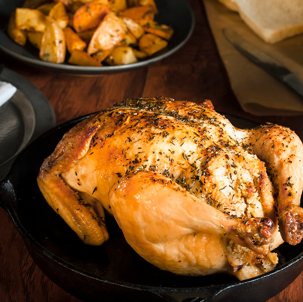 Roast Chicken with Herbed French Fries