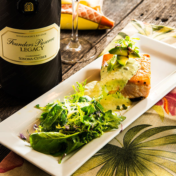 Pan Roasted Salmon With Green Goddess Dressing