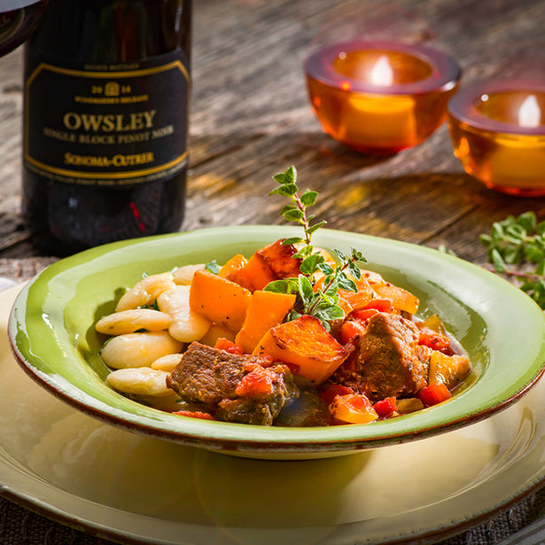 Pork Stew with White Beans and Butternut Squash