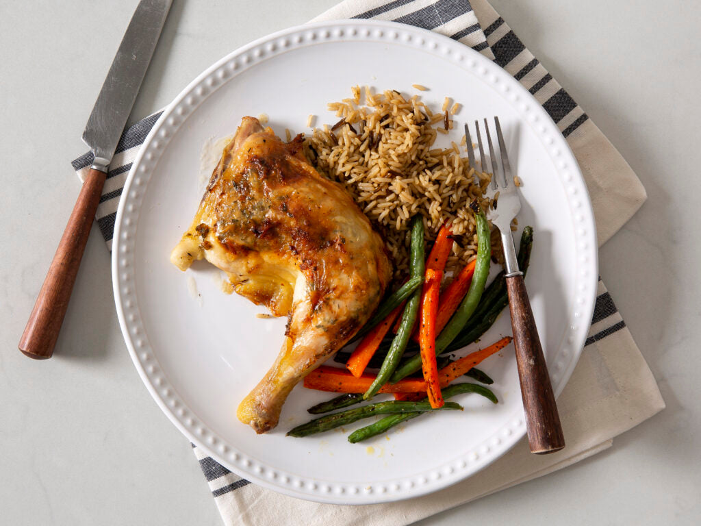 Roasted Lemon Chicken Quarters