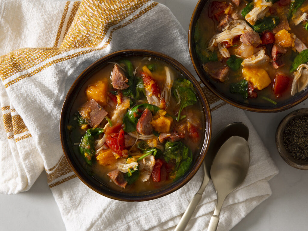 Slow Cooker Chicken-and-Spinach Stew
