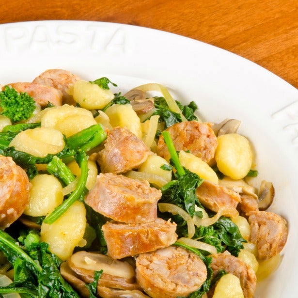 Broccoli Rabe and Sausage Appetizer